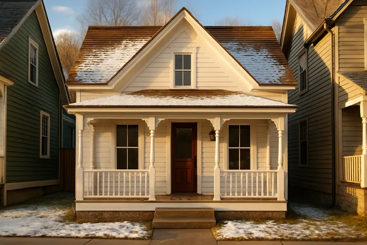 Illustrative historic mining-era home along Park Avenue, Old Town Park City